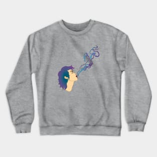 Smoke spiraling away Crewneck Sweatshirt